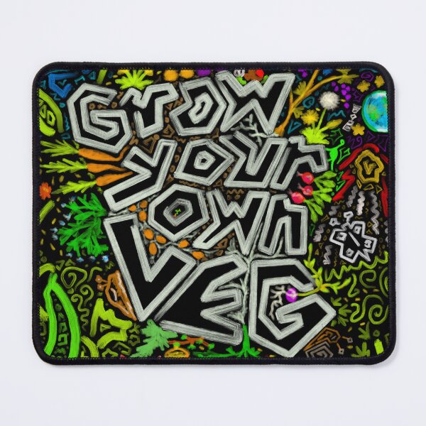 Item preview, Grow Your Own Veg Graffiti Art designed and sold by The Wonky Doodler.