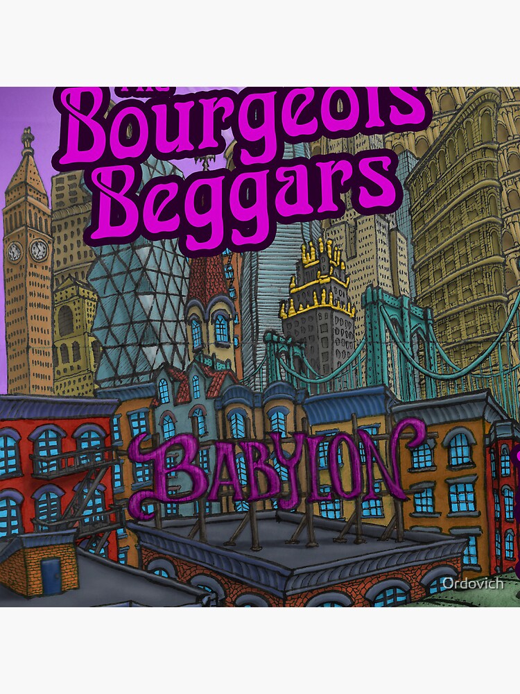 Thumbnail 5 of 5, Acrylic Block, Bourgeois Beggars Rags to Riches to Rags Album Cover (Phone Case) designed and sold by Ordovich.