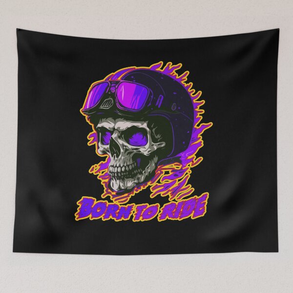 Item preview, Purple fiery skull designed and sold by Bukhisz.
