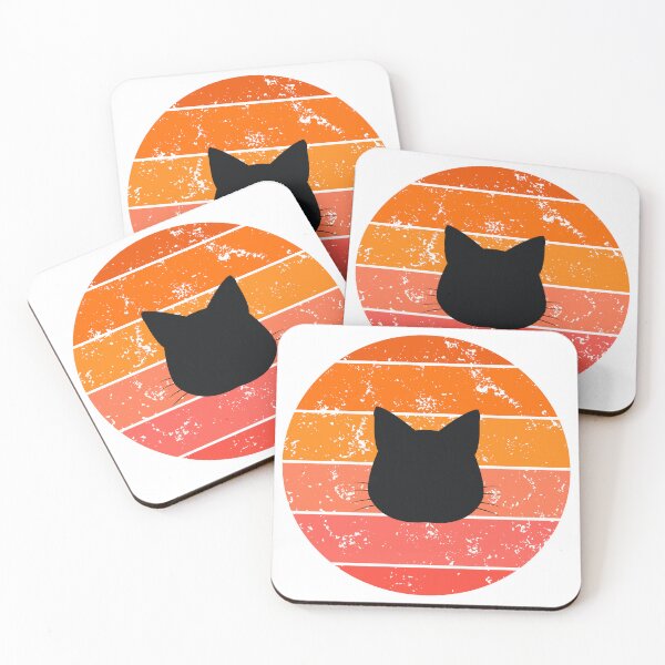 Item preview, Retro Sunset Cat Silhouette designed and sold by JPareDesign.