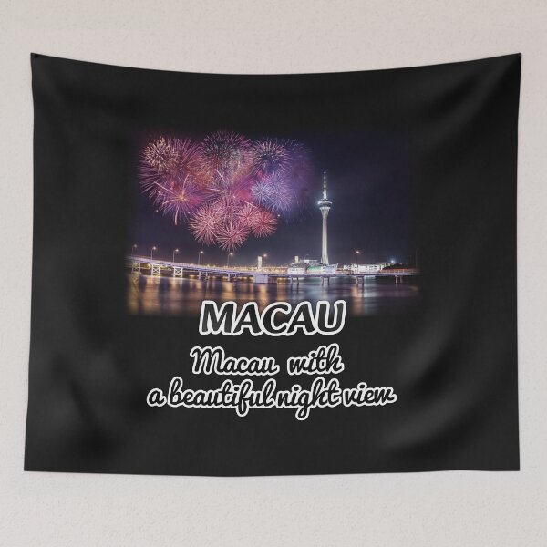 Item preview, Macao, Macao con una hermosa vista nocturna designed and sold by zzzozzo.