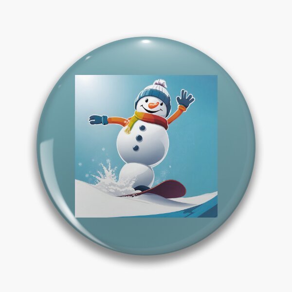 Item preview, Snowman Snowboarder #5 On Vacation -  Chill Yule Glide  designed and sold by Artekinium.