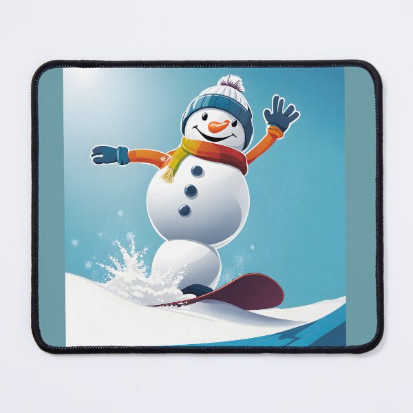 Item preview, Snowman Snowboarder #5 On Vacation - Chill Yule Glide designed and sold by Artekinium.