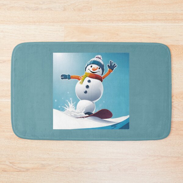 Item preview, Snowman Snowboarder #5 On Vacation -  Chill Yule Glide  designed and sold by Artekinium.