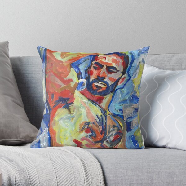 Naughty Boy by RD Riccoboni Throw Pillow