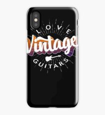 Love Vinatge Guitars iPhone Case/Skin