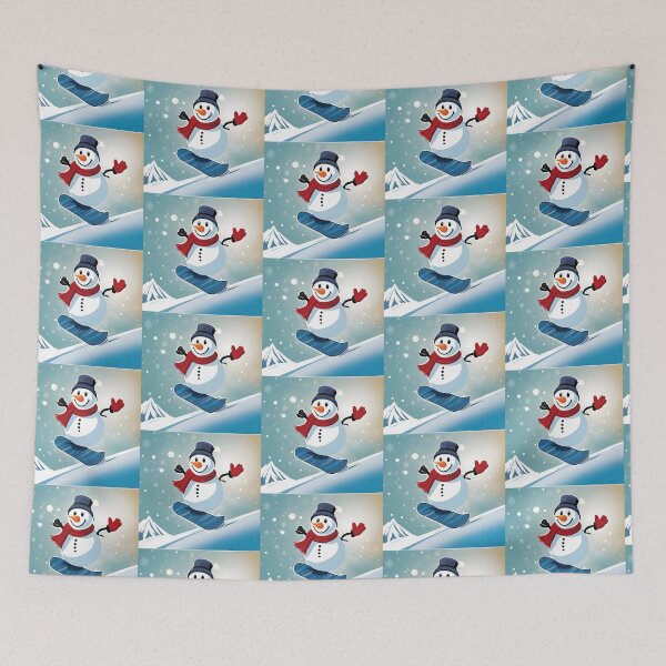 Item preview, Snowman Snowboarder #6 On Vacation -   Frosty's Wave Dance  designed and sold by Artekinium.