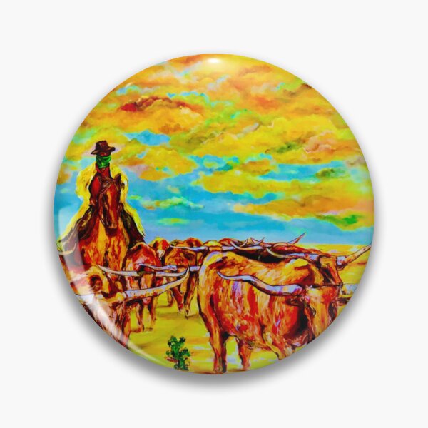 Artikelvorschau, Ich bin glücklich mit Cowboys und Longhorns entworfen und verkauft von tracey jacobson.