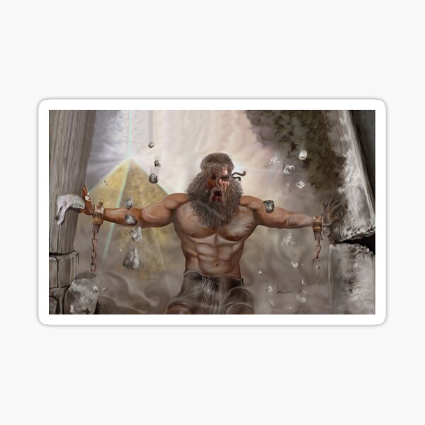 Samson Destroys Temple Sticker