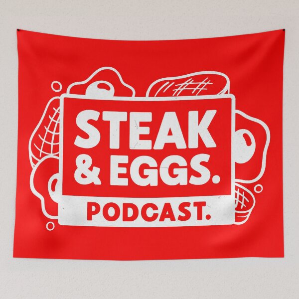 Item preview, Steak and Eggs Podcast designed and sold by kronotic.