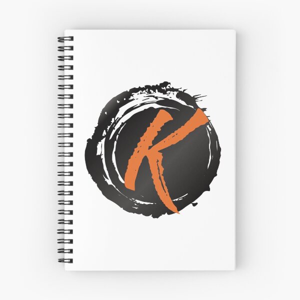 Item preview, Monogram K Grunge Black Blob designed and sold by simplymonogram.