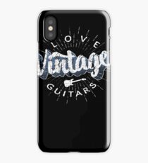 Love Vinatge Guitars iPhone Case/Skin