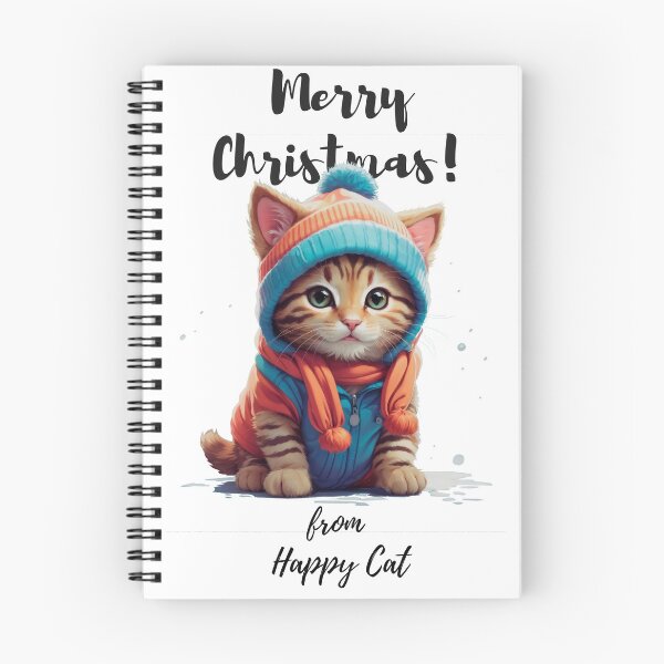 Item preview, Merry Christmas from Happy Cat designed and sold by RiSchuDesign.