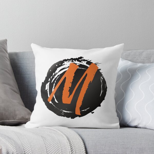 Item preview, Monogram M Grunge Black Blob designed and sold by simplymonogram.