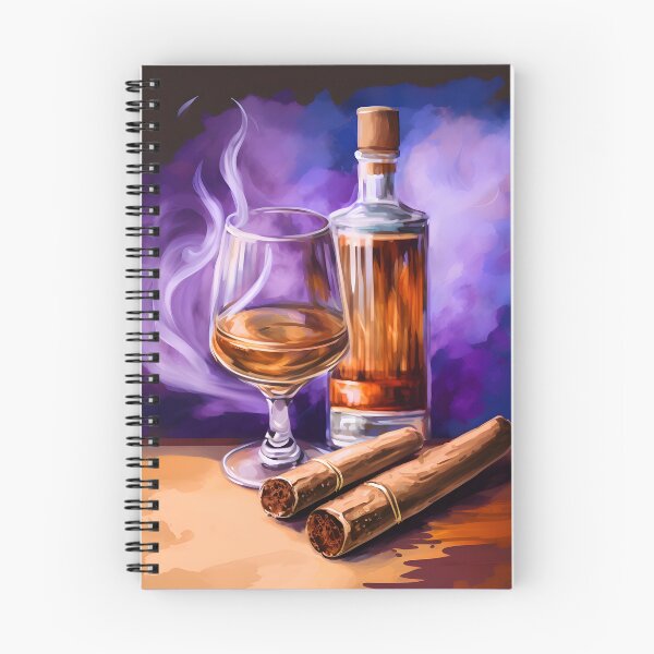 Artikelvorschau, Purple Haze Harmony – Whisky- und Zigarrenkunst mit ausdrucksstarken Farben entworfen und verkauft von OlfactoART Studio.