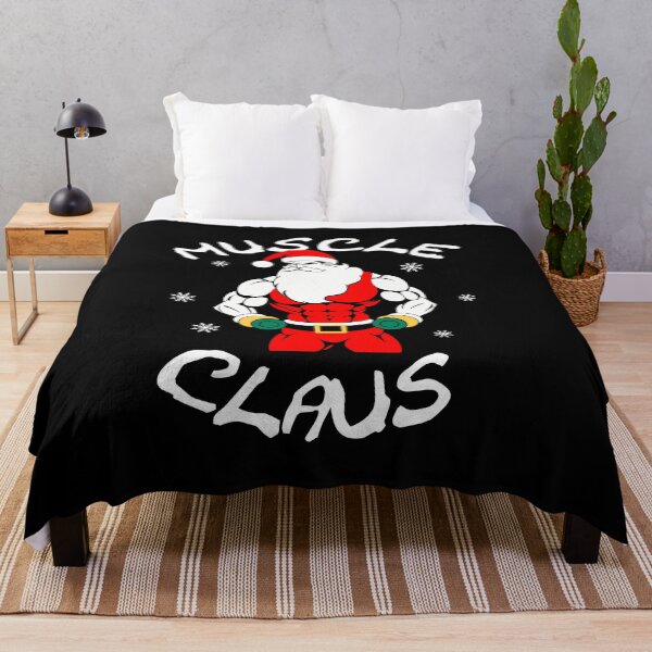 Item preview, Muscle Claus Cool Christmas design - Santa with dumbbells. designed and sold by ReneMM.
