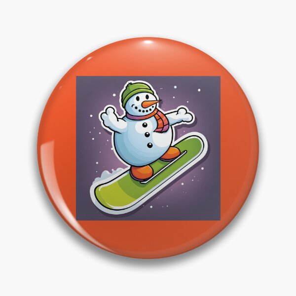 Item preview, Snowman Snowboarder #7 On Vacation -   Chill Yule Carve  designed and sold by Artekinium.