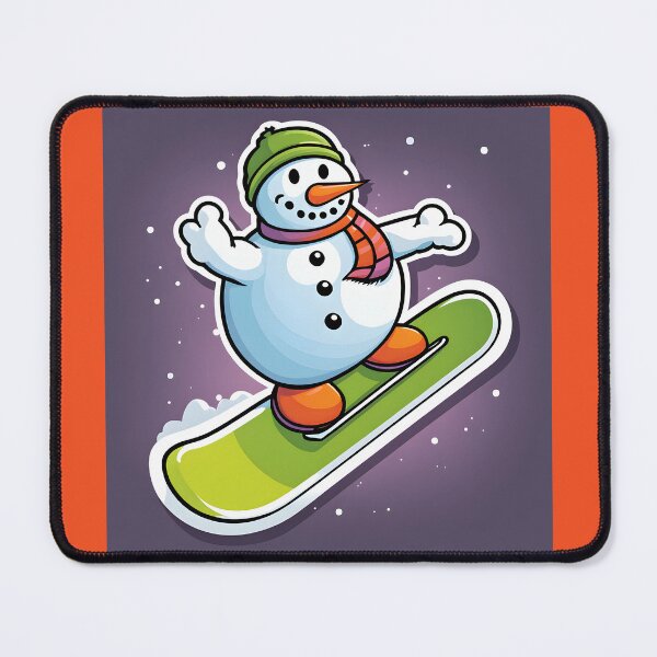Item preview, Snowman Snowboarder #7 On Vacation - Chill Yule Carve designed and sold by Artekinium.
