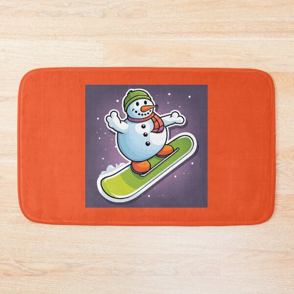 Item preview, Snowman Snowboarder #7 On Vacation -   Chill Yule Carve  designed and sold by Artekinium.