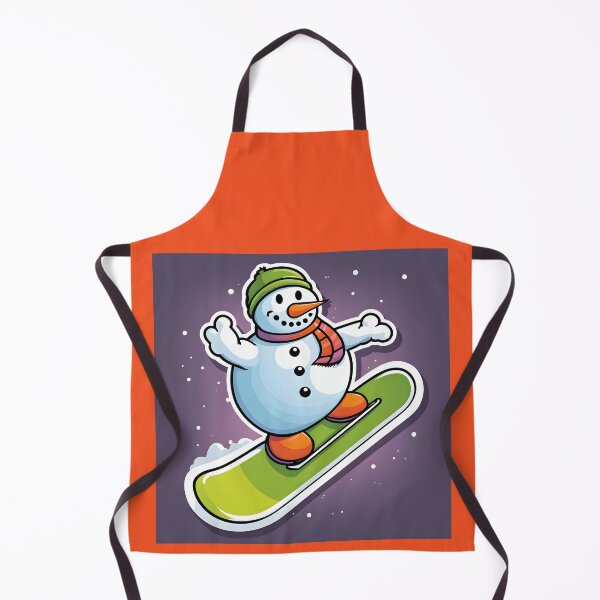 Item preview, Snowman Snowboarder #7 On Vacation - Chill Yule Carve designed and sold by Artekinium.