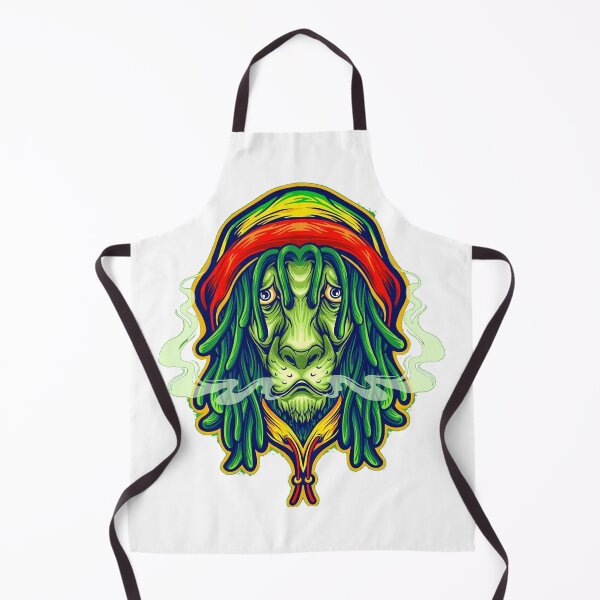 Item preview, BOB Marley Lion Face with Green, Rasta with weed smoke designed and sold by Gollenmarket.