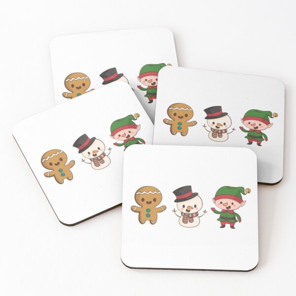 Item preview, cookie - snowman and elf - Christmas - Merry Christmas designed and sold by MoshisooPrint.