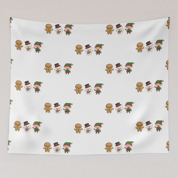 Item preview, cookie - snowman and elf - Christmas - Merry Christmas designed and sold by MoshisooPrint.