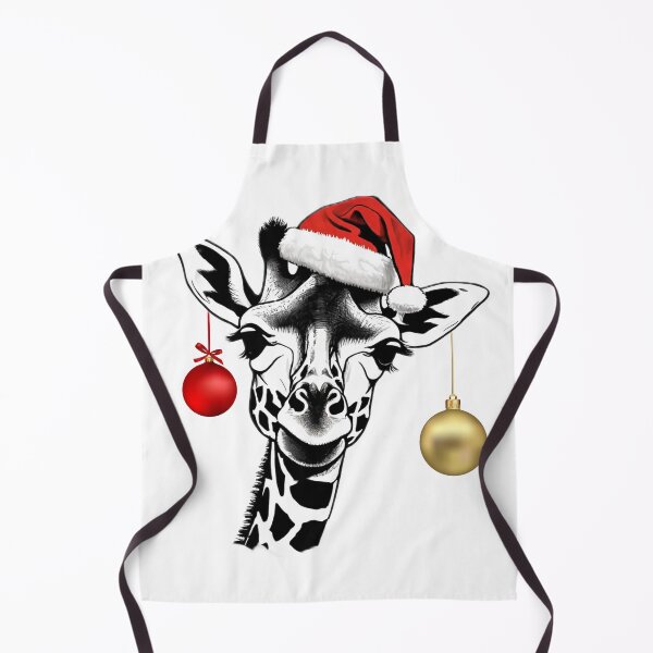 Item preview, Smiling Christmas giraffe with Christmas balls designed and sold by kreativeadern.