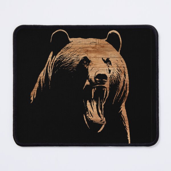 Item preview, Wooden style Angry Bear designed and sold by TGAL2.