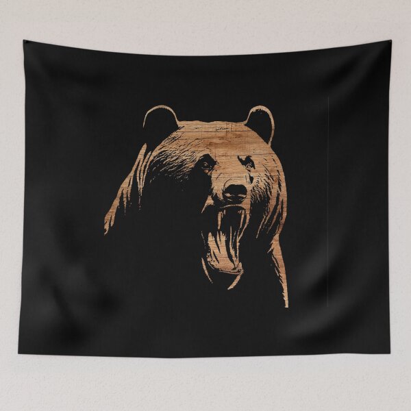 Item preview, Wooden style Angry Bear designed and sold by TGAL2.