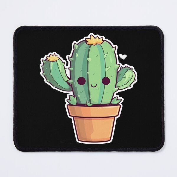 Item preview, Happy Chibi Cactus  designed and sold by KawaiiArtStyle.