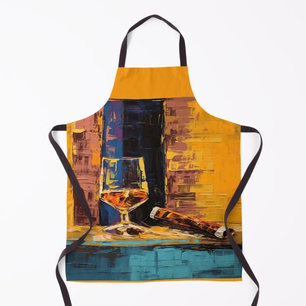 Item preview, Golden Euphoria - Whiskey and Cigar Harmony in Expressive Colors designed and sold by OlfactoART Studio.