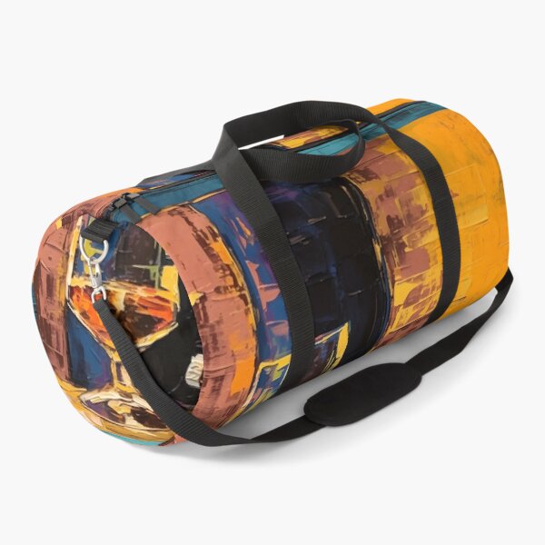 Item preview, Golden Euphoria - Whiskey and Cigar Harmony in Expressive Colors designed and sold by OlfactoART Studio.