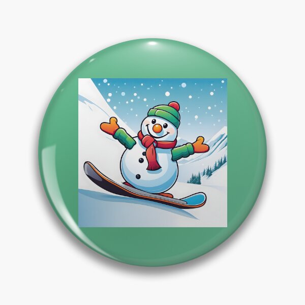 Item preview, Snowman Snowboarder #8 On Vacation -   Christmas Carve Bliss  designed and sold by Artekinium.