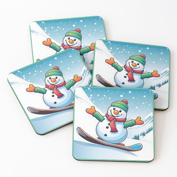 Item preview, Snowman Snowboarder #8 On Vacation -   Christmas Carve Bliss  designed and sold by Artekinium.