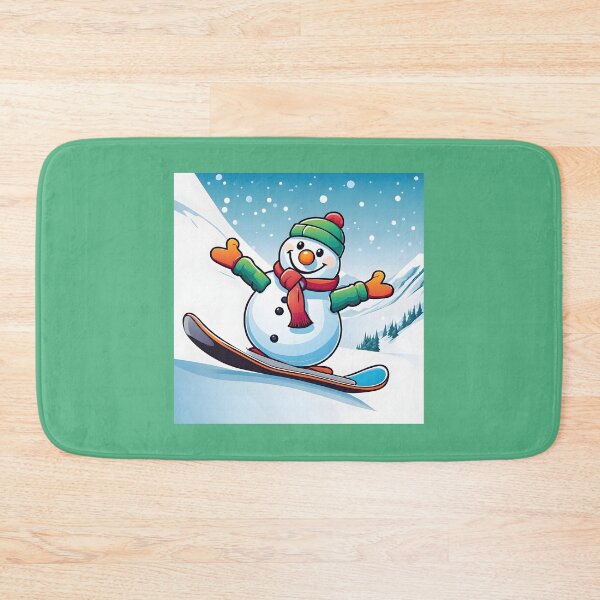 Item preview, Snowman Snowboarder #8 On Vacation -   Christmas Carve Bliss  designed and sold by Artekinium.