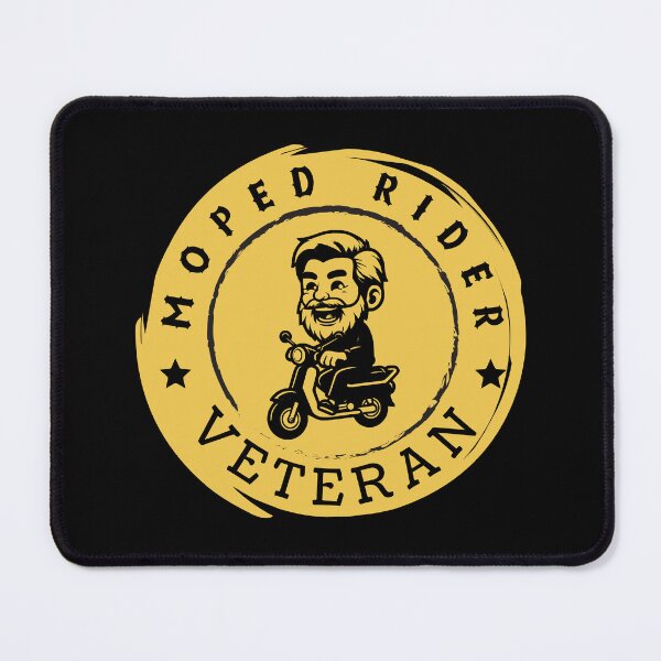 Item preview, Moped Rider Veteran Yellow / Antianeira designed and sold by Antianeira.