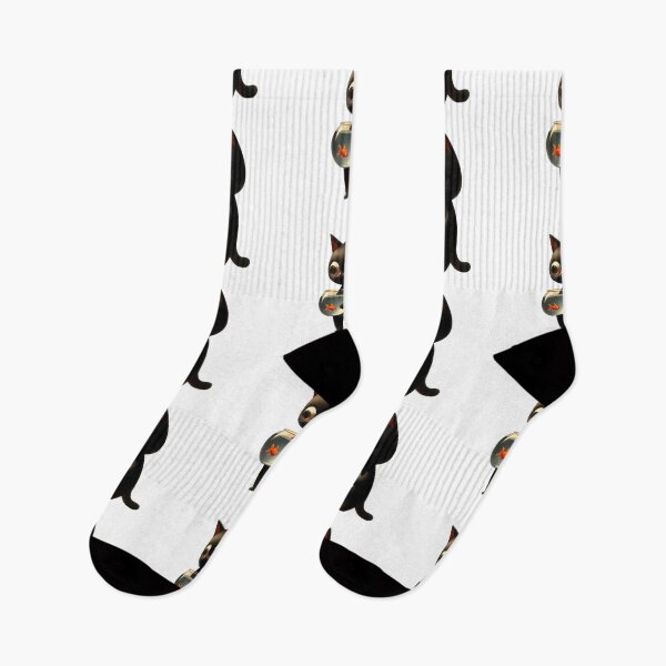 Item preview, Black Cat & Goldfish designed and sold by Scrumptious Designs.
