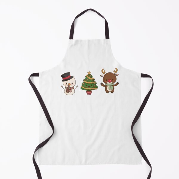 Item preview, snowman - christmas tree and reindeer - christmas - merry christmas designed and sold by MoshisooPrint.