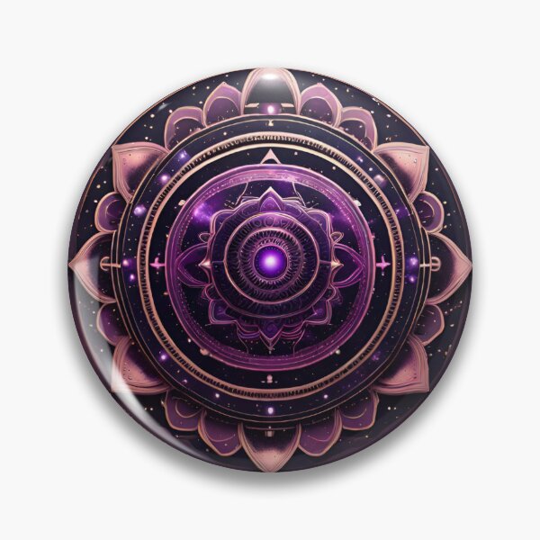 Item preview, Sacred Geometry Nebula Purple Mandala designed and sold by SpiritualManda.