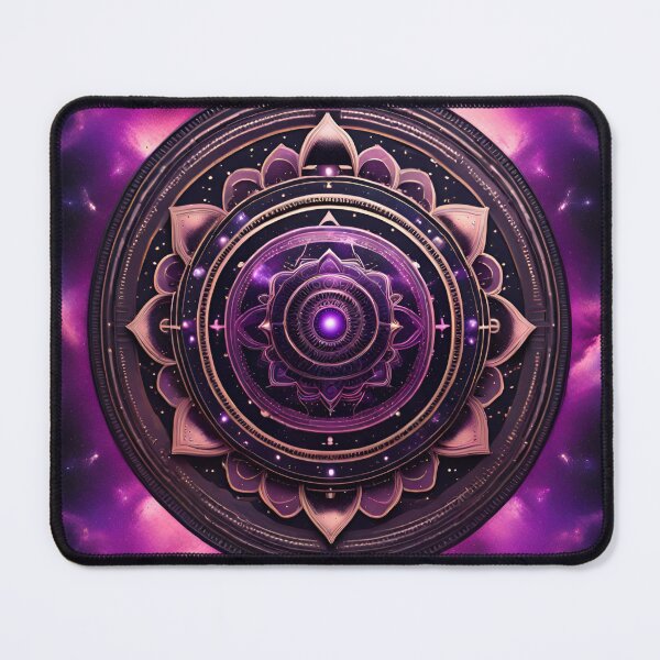 Item preview, Sacred Geometry Nebula Purple Mandala designed and sold by SpiritualManda.