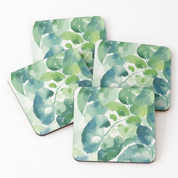 Item preview, Green Abstract Leaves designed and sold by Lilac32.
