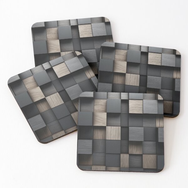 Item preview, Abstract block stack wooden 3d cubes designed and sold by LubosChlubny.