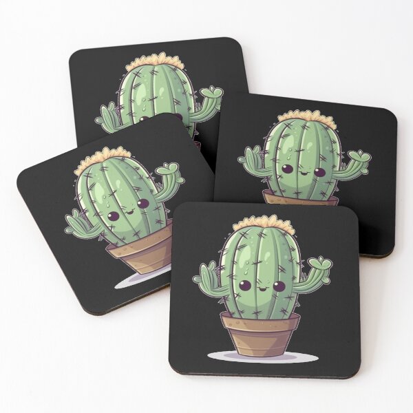 Item preview, Happy Chibi Cactus  designed and sold by KawaiiArtStyle.