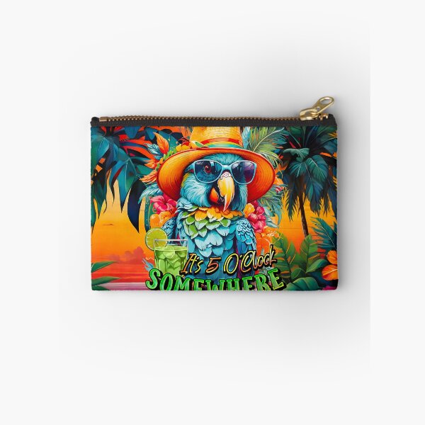 Item preview, It's 5 o'clock somewhere Tropical Parrot Cocktail Sunset designed and sold by MindWave THC.