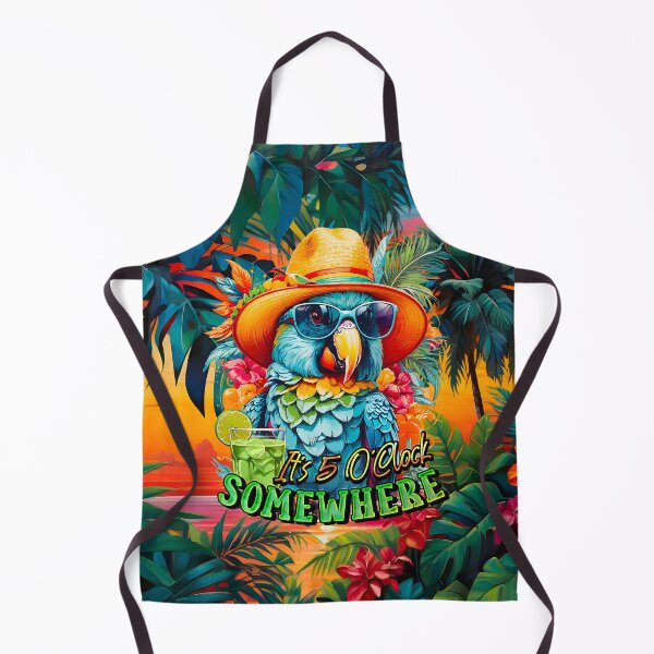 Item preview, It's 5 o'clock somewhere Tropical Parrot Cocktail Sunset designed and sold by MindWave THC.