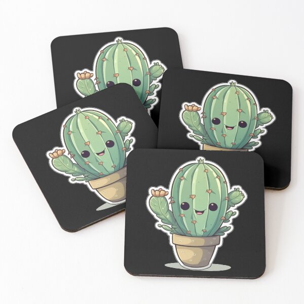 Item preview, Happy Chibi Cactus  designed and sold by KawaiiArtStyle.