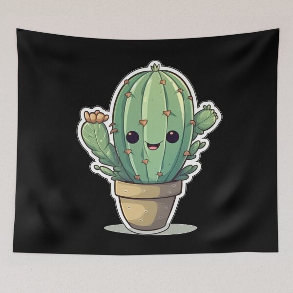Item preview, Cactus Chibi Feliz designed and sold by KawaiiArtStyle.