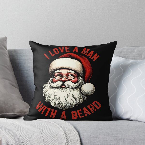 Item preview, Funny I Love a Man with a Beard Santa Christmas Tee Beard Lover  designed and sold by MoCalli.