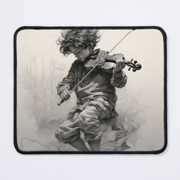 Item preview, Youthful Virtuoso: Ethereal Violin Melodies Emerge designed and sold by inkArtistryfine.